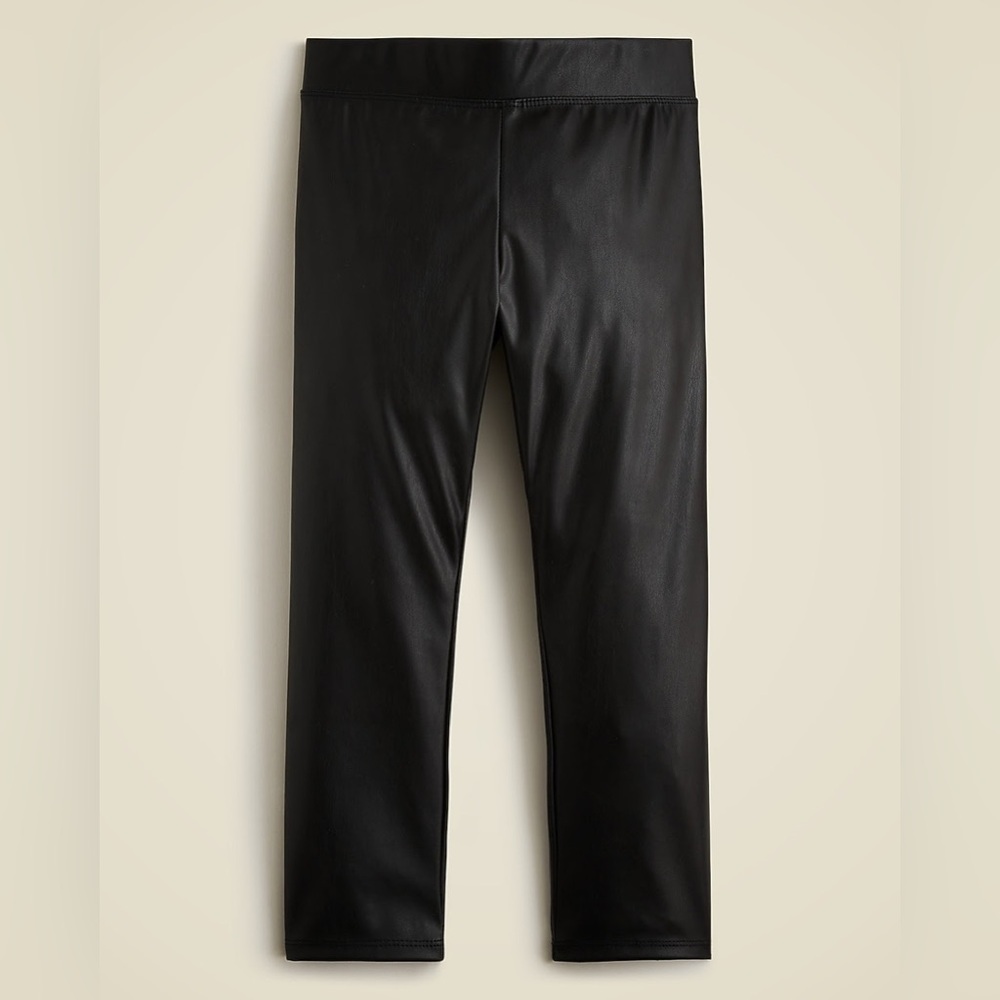 Crew cuts Black Faux Leather Leggings